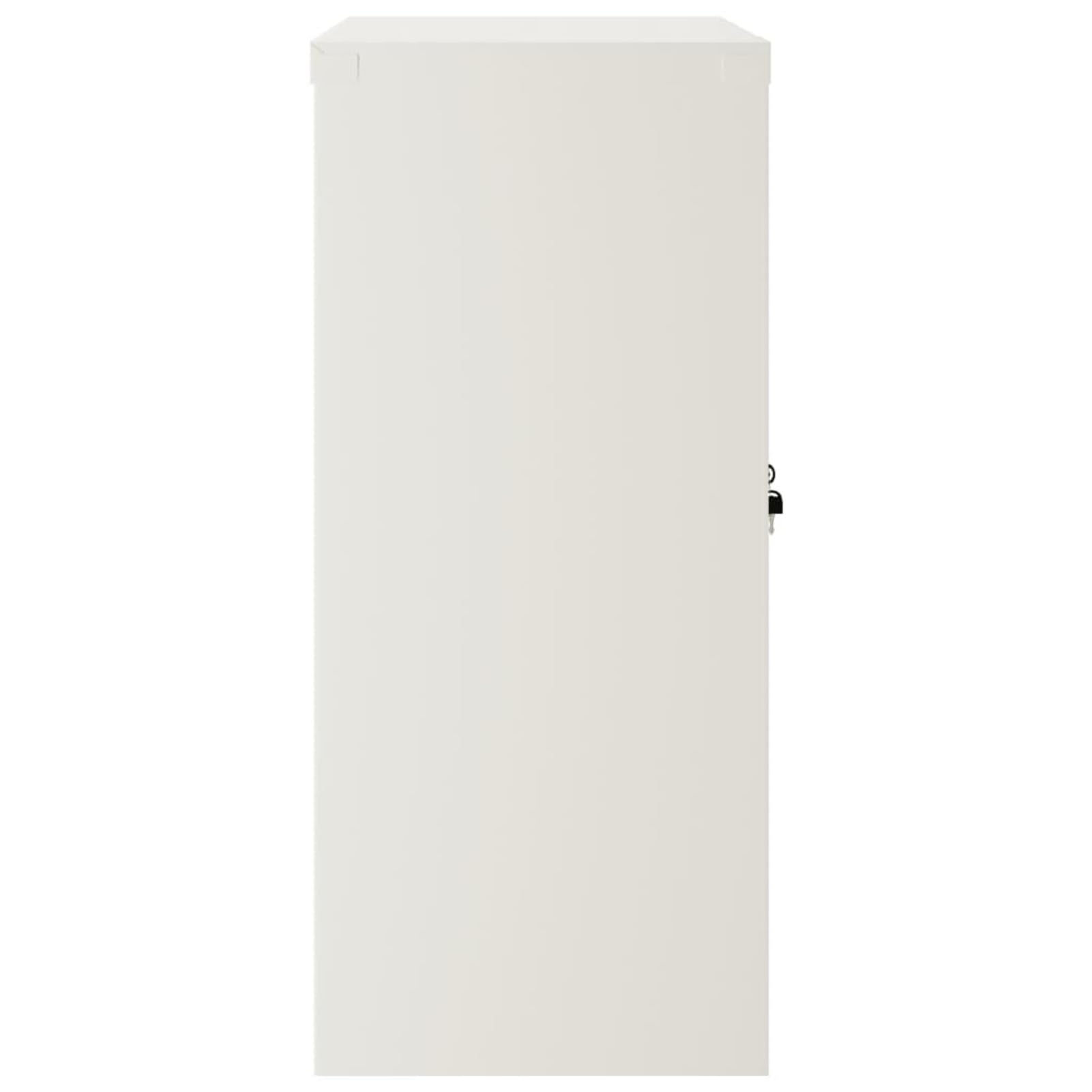 ShGaxin Armadietto portaoggetti in acciaio bianco 90 x 40 x 90 cm, armadio ufficio, armadio per raccoglitore, cassettiera ufficio, cassettiera, armadietto per cassettiera, raccoglitore ufficio