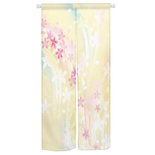 Qinunipoto �̂�� �ԕ� ���̉Ԃ̗��� �a�� �V���v���� �g�� ��85×��170cm �C���e���A �ډB�� ������� ������ �Ռ� ���� �Ԏd�؂� �����O �J�[�e�� �����|���G�X�e���� �I�[�_�[�� ��/�g�C�Ւf �ȒP��t ���r���O ����/�L�b�`��/