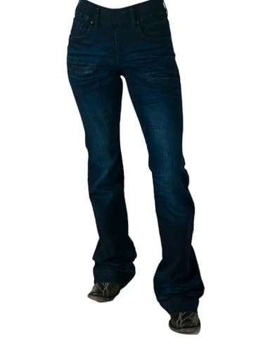 Cowgirl Tuff Western Jeans Womens Pull On Sapphire Dark Wash JPULSP
