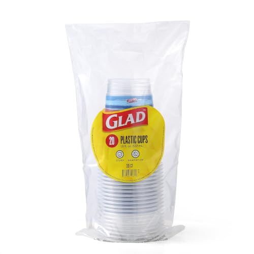 Glad Everyday Clear Plastic Cups, Red White and Blue, 18 Oz, 20 Count, 6-Pk - image 9