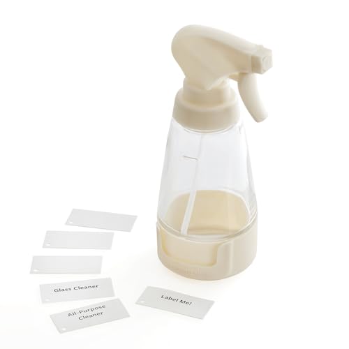 Image of Full Circle 10 Oz Glass Spray Bottle, Dual-Mode Nozzle, Refillable