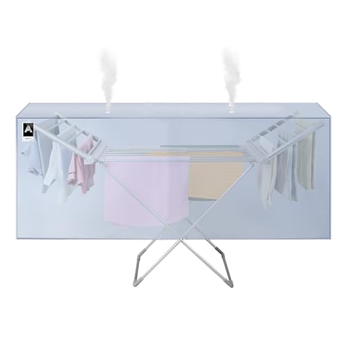 Aspect Heated Clothes Airer Cover Fold out winged Indoor | Clothes Drying Rack | Low Running Cost Airer 12M drying space | Speed Drying (Heated AIrer Cover)