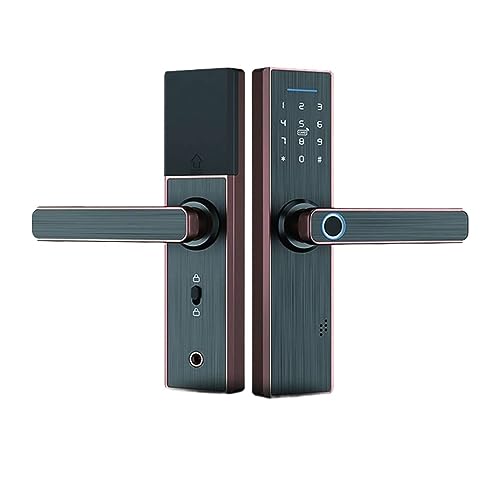 Serrure de porte intelligente WiFi pour maison connectée accès par empreinte et code - 2