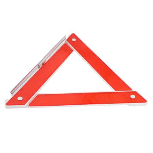 KAJNBN Triángulo de Advertencia Plegable para Carretera, Señal Reflectante de Emergencia para Automóvil Pequeño, Estructura Metálica y Plástico, Adecuado para Situaciones de Averías