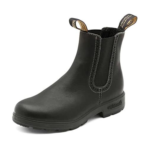 Blundstone Unisex Dress Series 063 Chelsea Boots for Men and Women, Wide Chisel Toe Boots with Cushioned Midsole and Premium Leather, Black, 10 US Men / 12 US Women / 9 AU