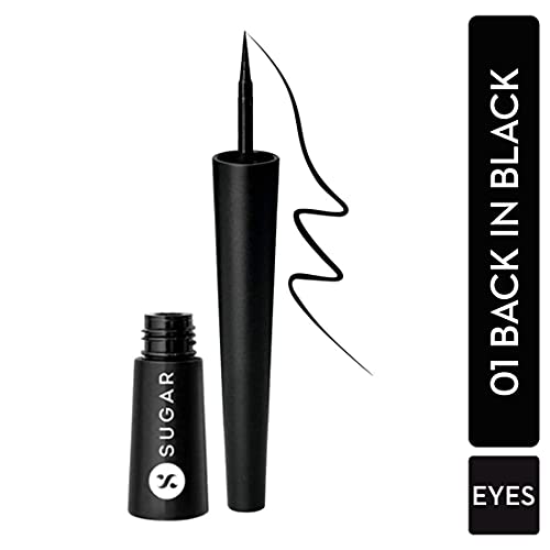 SUGAR Cosmetics Gloss Boss 24HR Eyeliner01 Black In Black miniatura 2
