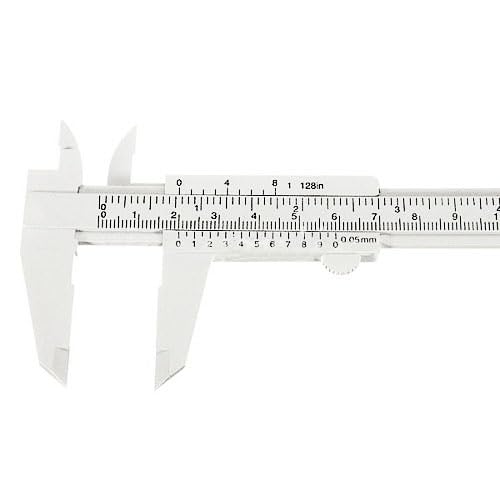 Calibrador Vernier Manual 150mm de Plástico miniatura 3