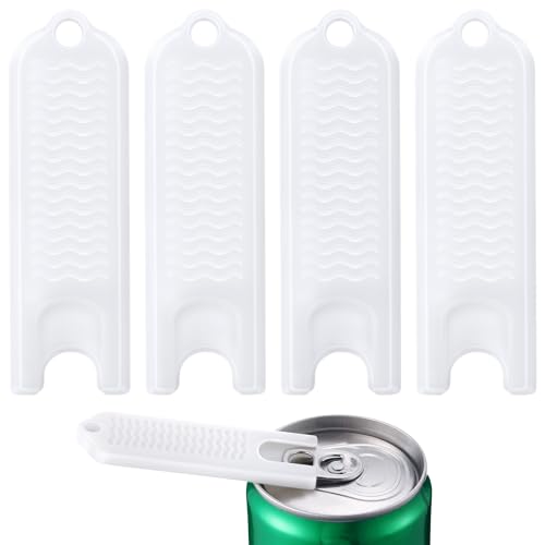 Enhon 4 Pcs Soda Can Tab Opener, Compact Beer Can Opener, Drink Tab Lifter