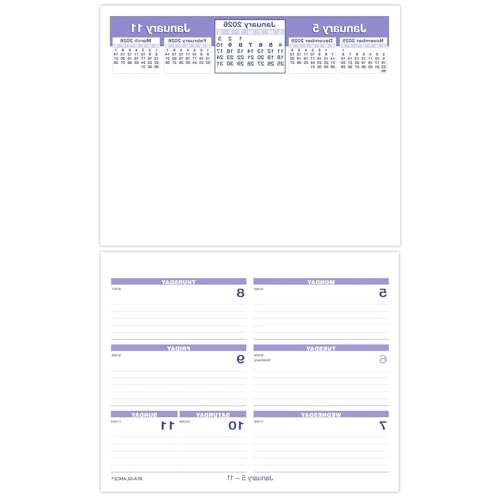 for FLIP-A-Week 2026 Weekly Desk Calendar Refill, Small, 5 1/2