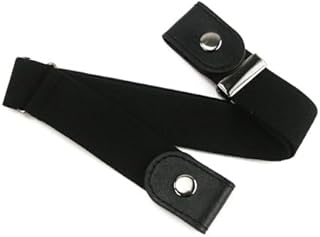 حزام مرن مخفي للخصر، قابل للتعديل، بدون إبزيم، مناسب للجينز والبنطلونات والفساتين