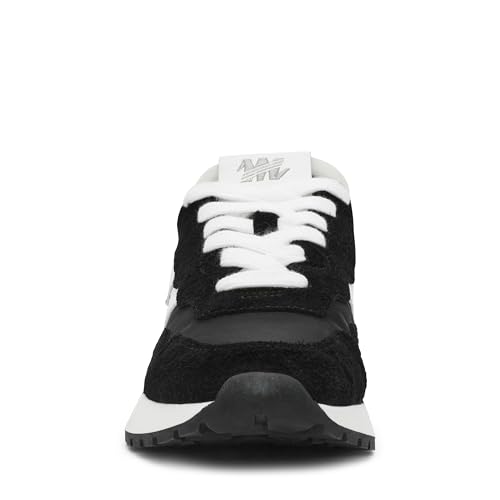 Steve Madden Women's Burst Sneaker, Black/White, 9.5