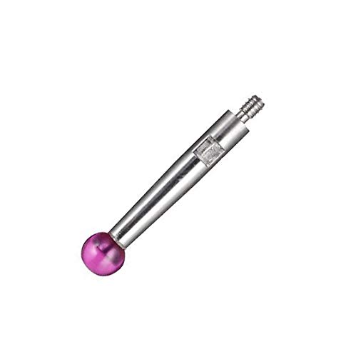 Ruby Ball Contact Points for Dial Test Indicator M1.4x0.3 Thread 0.120" Tip Diameter 1/2" Length Compatible for Brown & Sharpe 599-7030-120R