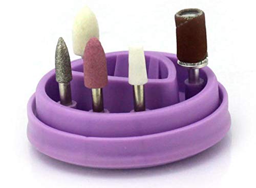Cordless Electric Nail File and Buffers Set with Stand & LED Light, Automatic 5-in-1 Manicure/Pedicure Set: Buffer, Polisher, Shaper, Shiner
