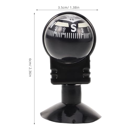 Brújula de bola para tablero de auto con ventosa plegable miniatura 2