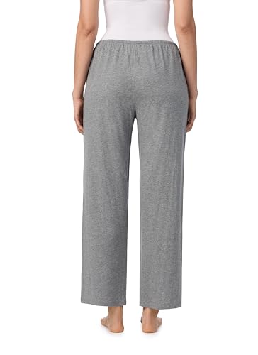 Image of Nautica Womens Pajama Pants - Lightweight Wide Leg Lounge Pants - Cotton Knit Jersey - Sleepwear Loungewear PJs for Women