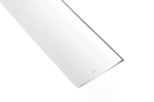 White Vertical Blinds Replacement Slats, Easy Install, 82.5" Long (2 Pack)