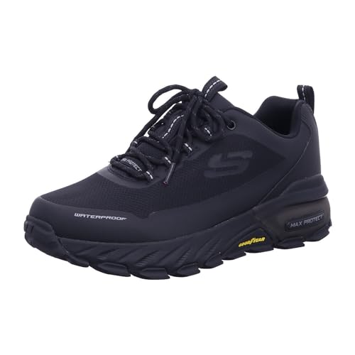 Tomaia in mesh e duraleather Skechers Max Protect Fast Track, Scarpe sportive Uomo, Black Synthetic Mesh Trim, 44 EU