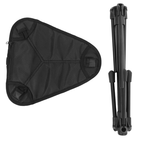 Toyvian Travel Portable Folding Stool with Height and Footrests Compact and Lightweight Camping Chair for Outdoor Activities Picnics Fishing and Mountaineering