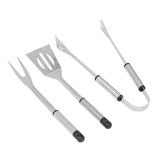 Set de 3 herramientas para parrilla de acero inoxidable miniatura 5
