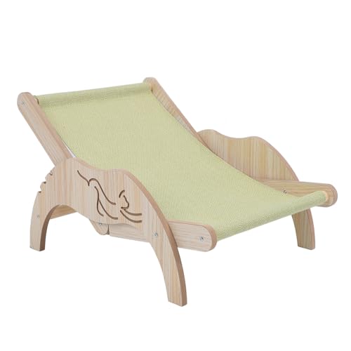 Cadeira de Gato, Cama de Gato de Madeira Resistente Ao Deslizamento Cama de Cachorro Arranhador de G