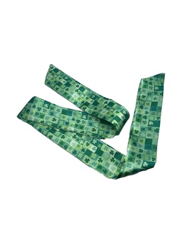 BBTDIN St.Patricks Day Neckerchief Green Glover Purse Handle Wrap Green Shamrock Neck Scarves JHSP66