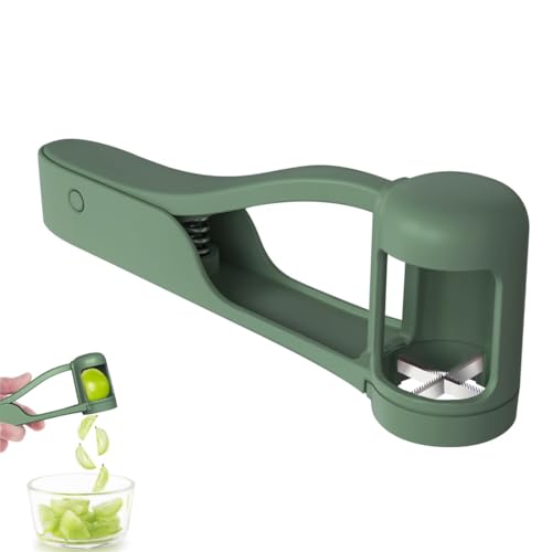 GXGM 1 Pieza Cortador de Uvas para Niños, Cortador de Uvas para Bebés, Herramienta para Cortar Uvas, Tomates Cherry, Fresas en Cuartos para Ensalada de Frutas y Verduras (Verde)