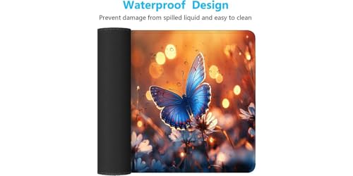 Desk mat grand format papillon pour bureau ordonné et élégant - 7