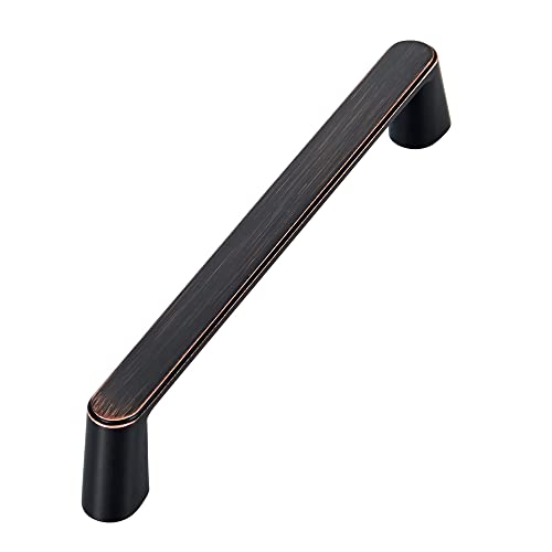 YCSJ 10 Pack Oil Rubbed Bronze Cabinet Hardware Pulls,5-inch Hole Centers Kitchen Bronze Handles for Cabinet, Furniture Hardware Handles Oil Rubbed Bronze