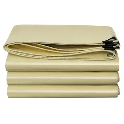 Lona impermeable de PVC beige para proteger muebles de jardín y terrazas 2