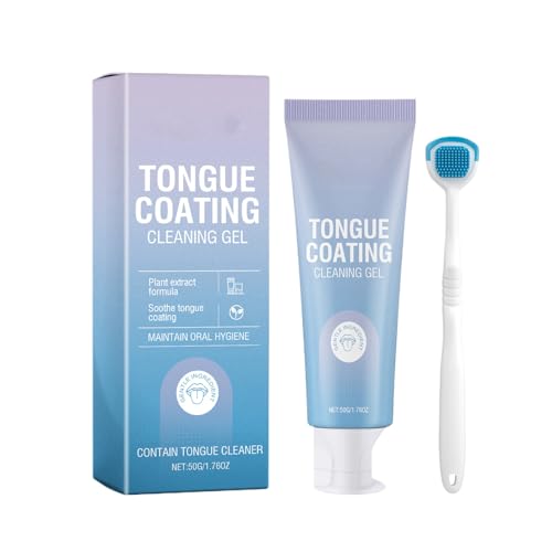 Paquete de gel de limpieza de lenguas, kit de ambientador de aliento, herramienta de higiene, fórmula segura y suave, tamaño de viaje, seguro para adolescentes y adultos