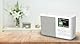 Kenwood CR-M33DAB-W - Tragbares DAB+ Radio mit Bluetooth, integriertem Li-Ion Akku & 6,1cm Farbdisplay, USB-C Ladeanschluss, Kopfhörer-Ausgang (Stereo), Weiß