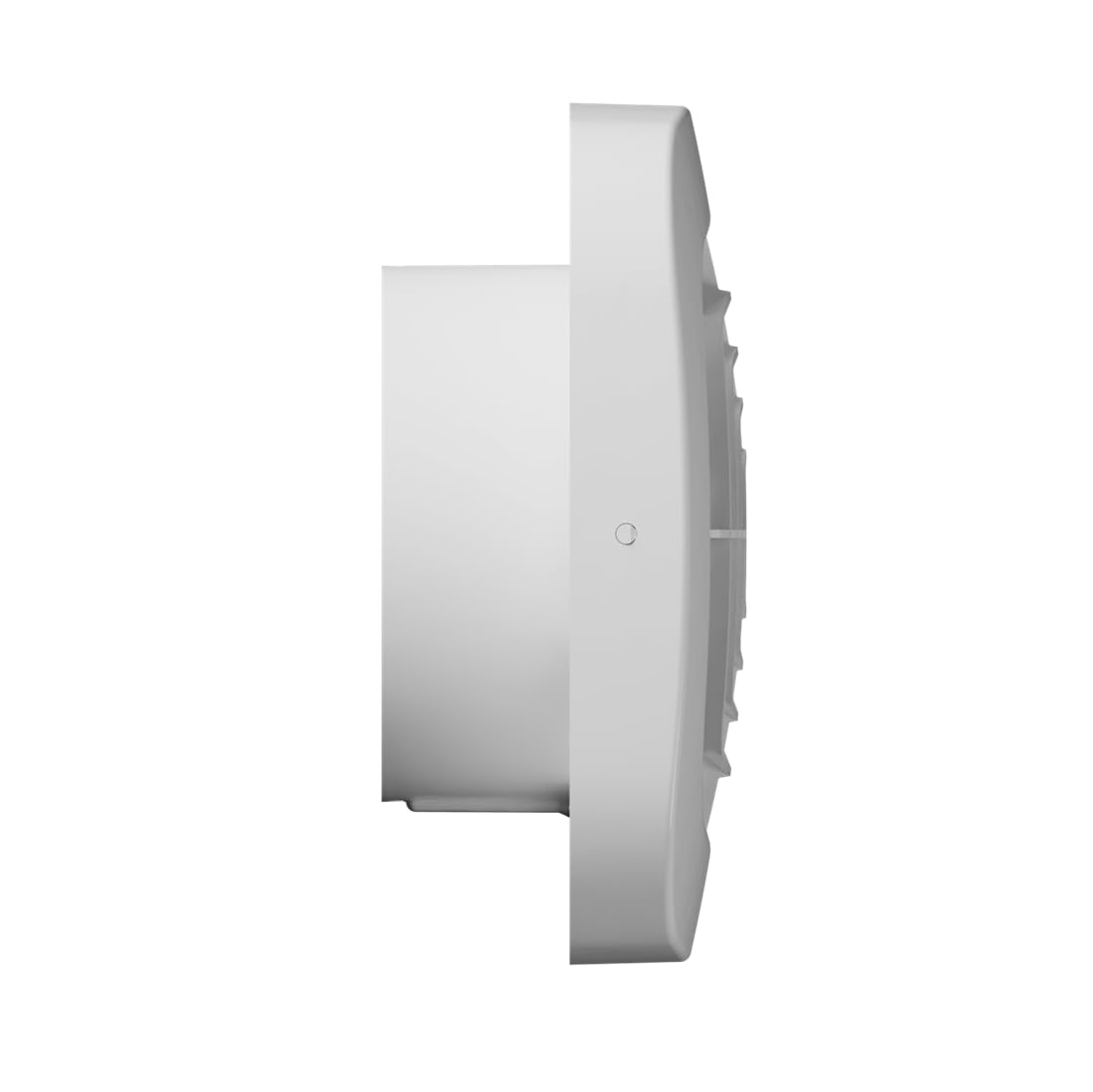 Vlano Abluftlüfter LENIS 100 Standard mit kurzem Flansch, Rückschlagventil, 100 mm, weiß, IP 45, 95 m³/h, Wandlüfter, Deckenventilator, kugelgelagert, sparsam 8,5 W