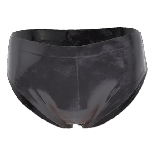 Calzoncillos de látex artesanales de 0,4 mm en elegante tono negro