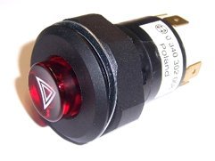WBS-Adaptersystem – Druckschalter mit Arretierung | 11507100XX | Symbol „Warnblinken“ | Art.-Nr. KM10150003 – ersetzt Bosch 0 340 302 008, passend für Bosch