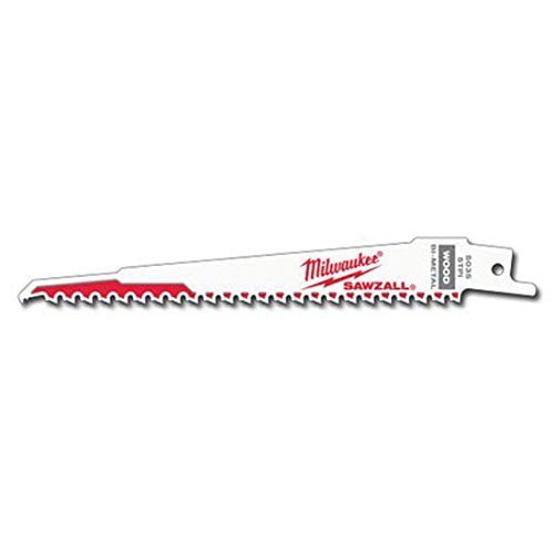 Milwaukee 48-00-5035 6" Bi-Metal Reciprocating Blade Work N Wood