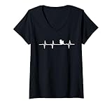 Photo Gallery donna pulse ecg cane battito cardiaco maltese maglietta con collo a v Photo Gallery donna pulse ecg cane battito cardiaco maltese maglietta con collo a v