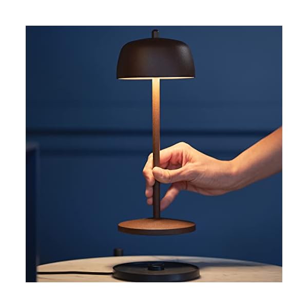 LVL THETA Dimmbare LED Akku Tischlampe Indoor & Outdoor IP65 - Kabellose Aufladbar Tischleuche im Italienischem Design… – Bild 8