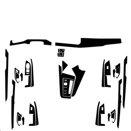 Protection carbone Golf 8 contre rayures console centrale et panneau de levage