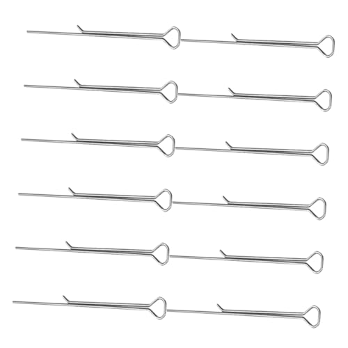 MUCKLILY 12pcs Metal Wick Clip for Candle Making Steel Wick Holders DIY Candle Accessory Set
