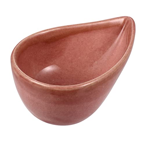 TOVINANNA 1 Pieza Disco de cerámica de aromaterapia tazón facial tazón de salón cuenco de máscara aceites esenciales plato de aceite facial tazón de mezcla de rojo