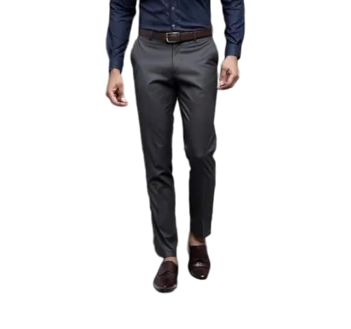 Men’s Solid Formal Pants Regular Fit Office Trousers for Business, Corporate & Daily Use-picture-39