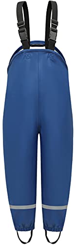 DAFENP Pantaloni Impermeabili Bambino Pantaloni Antipioggia Trekking Prova Sporca Pantaloni di Fango con Traspirante Fodera in Tessuto per Ragazza Ragazzo YK1335H-SkyBlue-92