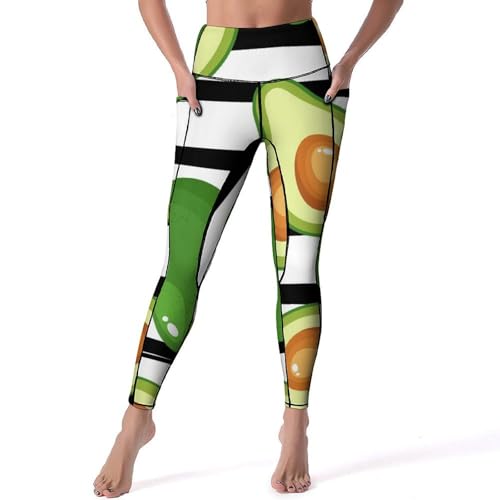 Legging de sport taille haute gainant - Pantalon yoga fitness vert avocat S