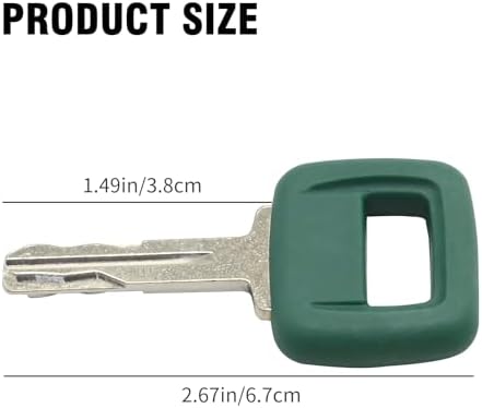 EATAKWARD 11039228 Ignition Keys Replacement for Volvo Loader Haul Truck Heavy Equipment, Green, 4PCS — view 3