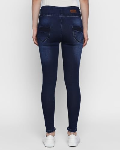 Image of HIGH Star Women's Blue Slim-Fit Stretchable Jeans