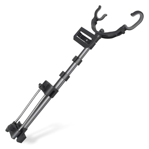 ARCWOLF バッカン取付式ロッドホルダー 折りたたみ 高さ調整可能 しっかり固定 軽量アルミ 磯釣り 防波堤釣り 対応