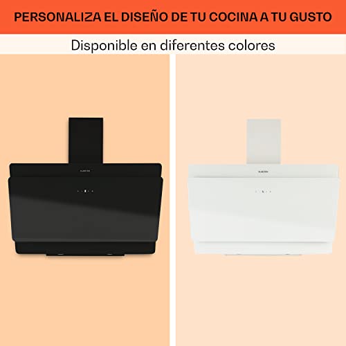 Miniatura 8 de Klarstein Campana Extractora, Extractor Cocina Para Pared Con Filtro Aluminio Antigrasa Para Lavavajillas, Flujo Aire 607m H, Leds, Controles Táctil, Campanas De Cocina, Extractores Montaje Pared