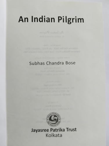 Image of An Indian Pilgrim - An Unfinished Autobiography.........