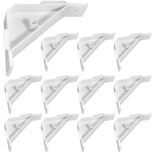 12 soportes triangulares para gabinete, esquina de 90 grados, para uso en casa, oficina y tienda, armarios y muebles de refuerzo