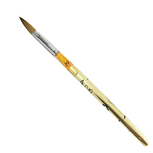 Acryl Steckpinsel Gr.10 Gold Pinsel für Acrylmodellage Acrylpinsel Nagldesign Acrynägel Profi Pinsel